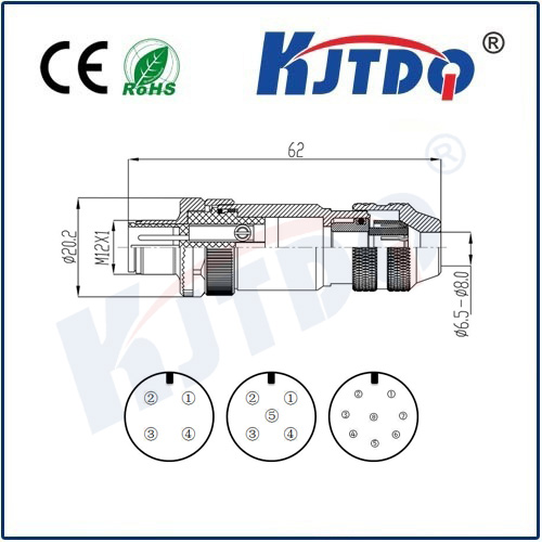 M12連接器 A型-現場接線式(組裝)系列 金屬屏蔽